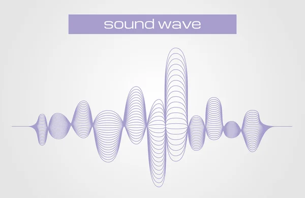 Vector illustration of a sound digital equalizer wave — Stock Vector