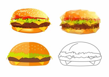 Meksika yemeği illüstrasyon Vektör formatında.