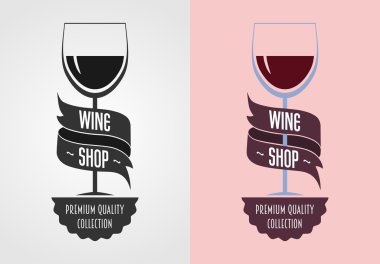 Rozet, logo veya etiket şarap, şarap ve şarap evi