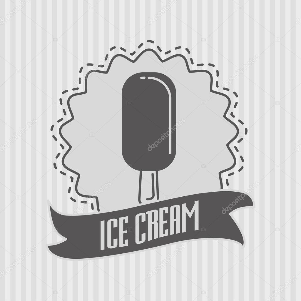 Ice cream logo or badge concept