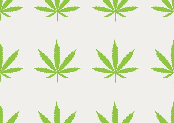 Gröna cannabis mönster. vektor illustration — Stock vektor
