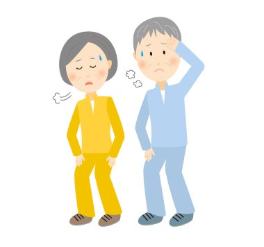 Büyükbabam ve büyükannem egzersiz yapmaktan yoruldular.