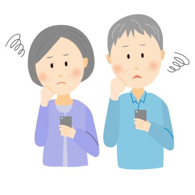 Dedem ve büyükannem akıllı telefonlarına bakarken endişeleniyorlardı.