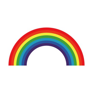 Gökkuşağı klipsinin 7 rengi sanat ve simgeler