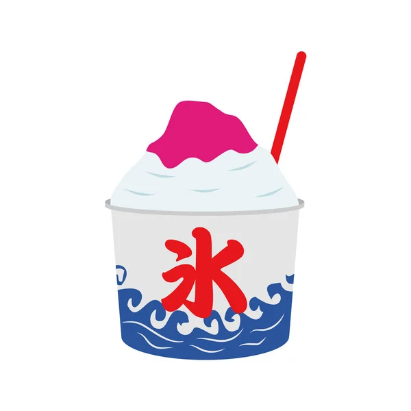 Shaved Ice Cup Clip Art Icons — Vector de stock