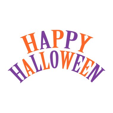 İki renkli mutlu Cadılar Bayramı karakterleri