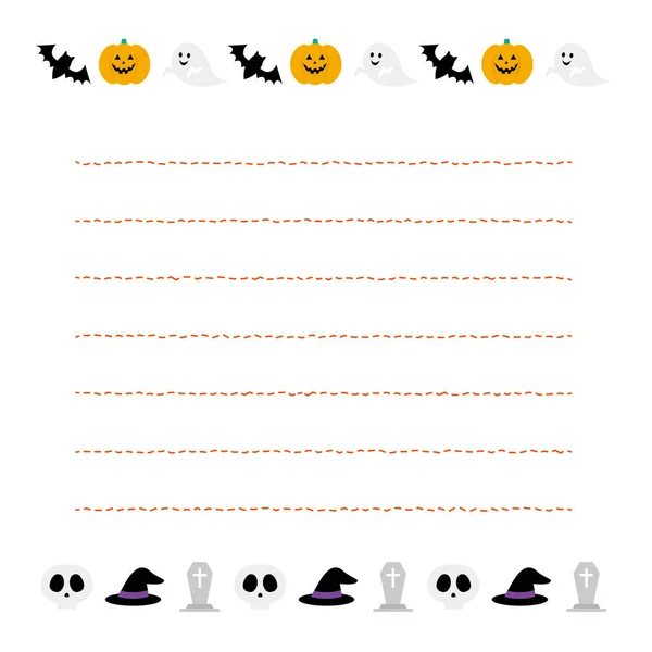 Verschiedene Farbenfrohe Und Niedliche Clip Art Halloween — Stockvektor