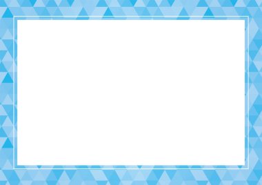 Pastel renklerin yumuşak tonlarıyla çokgen çerçeve materyali