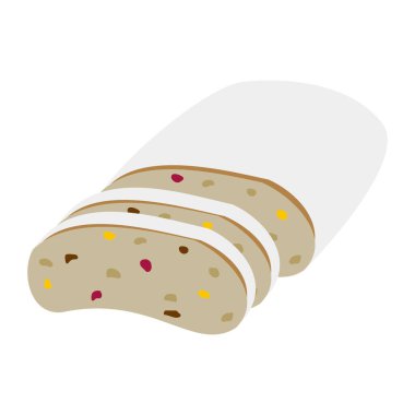 Basit ve düz Stollen çizim materyali