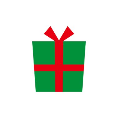 Basit ve düz hediye illüstrasyon materyali