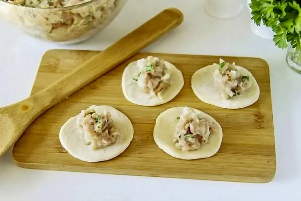 Ensuite Dérouler Avec Rouleau Pâtisserie Forme Cercle Tout Simplement Former — Photo