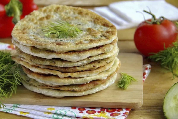 Sie Können Tortillas Sowohl Warm Als Auch Kalt Servieren Guten — Stockfoto