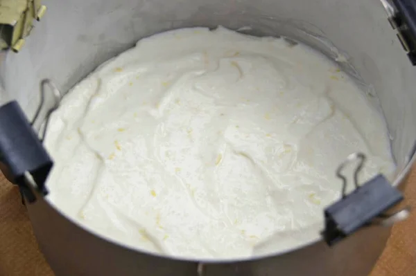 Tiempo Estabilización Del Pastel Queso Depende Calidad Del Agar Utilizado — Foto de Stock