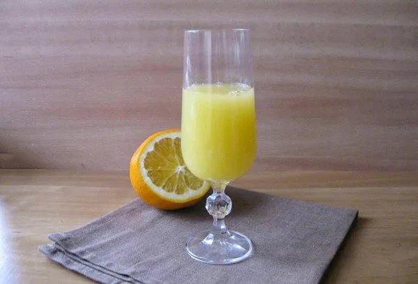 Ajouter Jus Orange Mélanger Avec Vodka — Photo