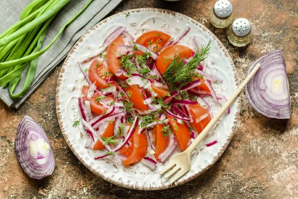 Мой Взгляд Самый Вкусный Успешный Вариант Барбекю Сочетании Помидорами Маринованным — стоковое фото