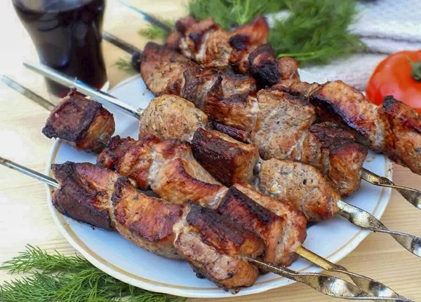 Salty Fermented Milk Drink Makes Meat Very Soft Juicy Cooking — Stock Photo, Image