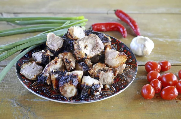 Recently Discovered Cream Based Barbecue Marinade Very Pleased Meat Turned — Stock Photo, Image