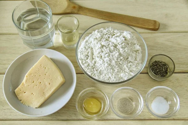 Prepare Todos Ingredientes Necessários Para Fazer Tortilhas Mangala — Fotografia de Stock