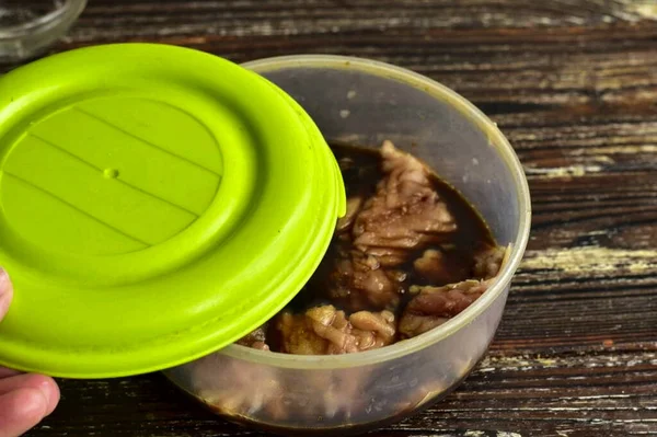 Place Lid Container — Stock Photo, Image