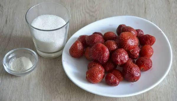 Agar Agar Şekeri Yapmak Için Gerekli Tüm Malzemeleri Hazırlayın — Stok fotoğraf