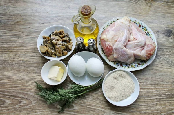 Prepare Todos Ingredientes Necessários Para Fazer Patty Marechal — Fotografia de Stock