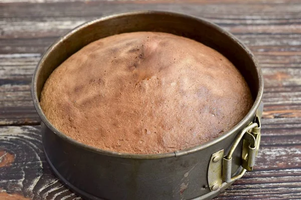 Stuur Charlotte Een Voorverwarmde Oven Naar 190 Graden Gedurende Minuten — Stockfoto