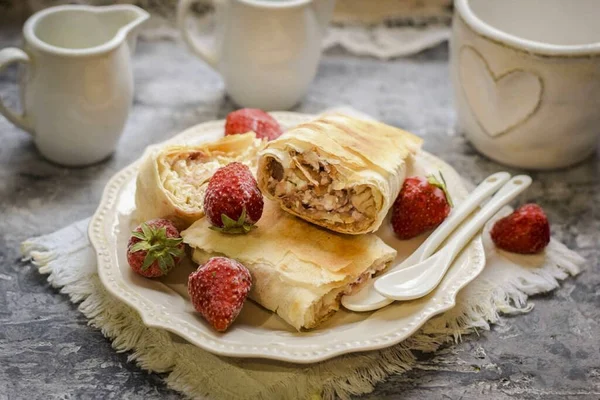 Tal Rollo Muchas Veces Más Saludable Sabroso Que Tienda Productos — Foto de Stock