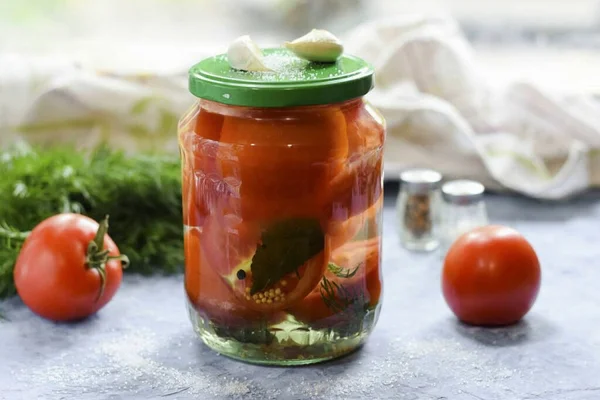 Tomate Adocicado Apetitoso Combina Bem Com Pratos Batata Aves Carne — Fotografia de Stock