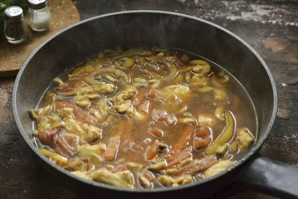 Sopa Azeda Picante Chinesa Está Pronta — Fotografia de Stock