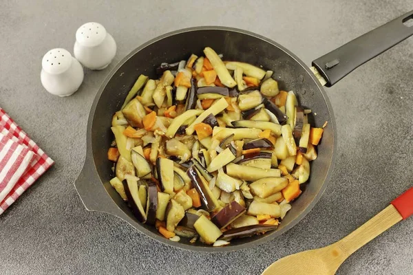 Cozinhe Mexendo Ocasionalmente Por Minutos — Fotografia de Stock