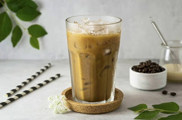 Ice Vietnamita Café Está Pronto Resultado Uma Bebida Muito Doce — Fotografia de Stock