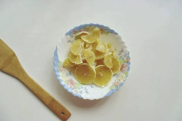 Dokud Těsto Studené Připravte Náplň Umyjte Citron Oloupejte Nakrájejte Ujistěte — Stock fotografie