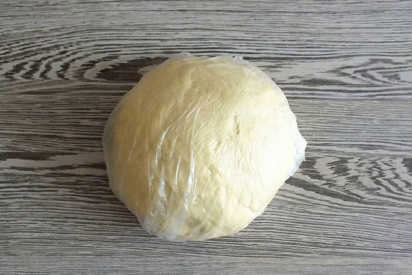 Enrole Massa Farinha Terminada Uma Bolsa Refrigere Durante Minutos — Fotografia de Stock