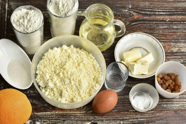 Prepare Todos Ingredientes Que Você Precisa Para Fazer Cream Cheese — Fotografia de Stock