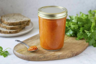 Orange miracle carrot salad is ready for the winter. The salad is perfect both as a side dish and as a spread on bread.