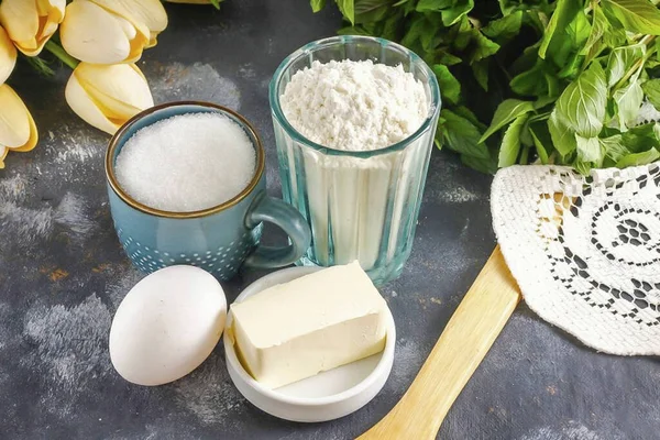 Prepare Todos Ingredientes Necessários Para Fazer Tartarugas Caramelo — Fotografia de Stock