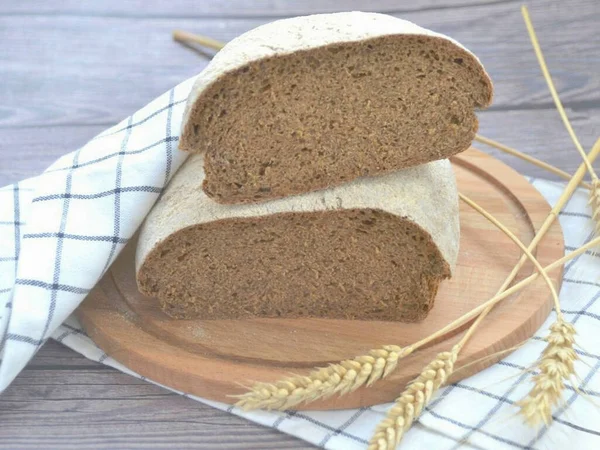 Das Brot Erwies Sich Als Sehr Aromatisch Geschmack Perfekt Ausgewogen — Stockfoto