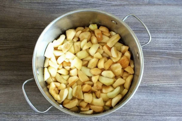 Após Tempo Especificado Maçãs Darão Suco Haverá Mais Líquido Põe — Fotografia de Stock