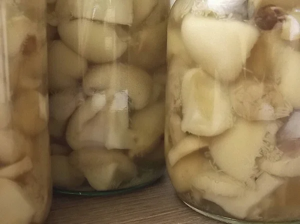 Lehet Finomabb Mint Forró Krumpli Gombával Recept Szerint Pácolt Gombát — Stock Fotó