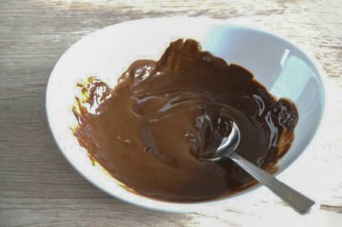 Çikolatayı mikrodalgada 15-20 saniyede erit..