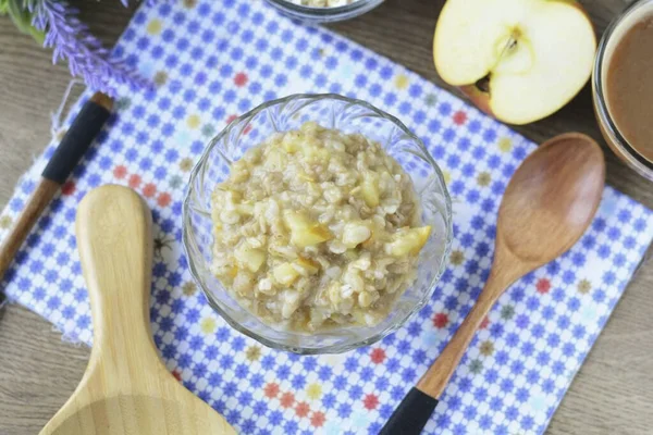 Sirva Imediatamente Prepare Delicioso Mingau Dieta Água Para Perda Peso — Fotografia de Stock