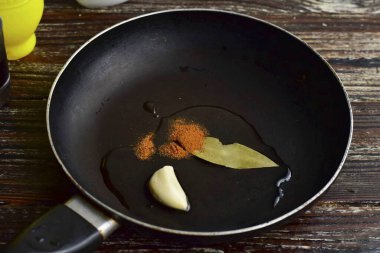 Paprikayı tavaya ekle..