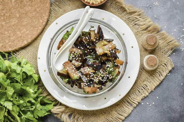 Kunt Aubergines Serveren Met Alle Gerechten Vlees Gevogelte Vis Granen — Stockfoto