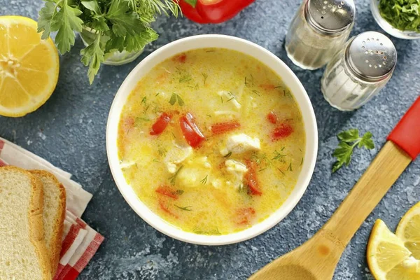 The soup has a creamy consistency and unmatched taste. Give it a try! Bon Appetit!