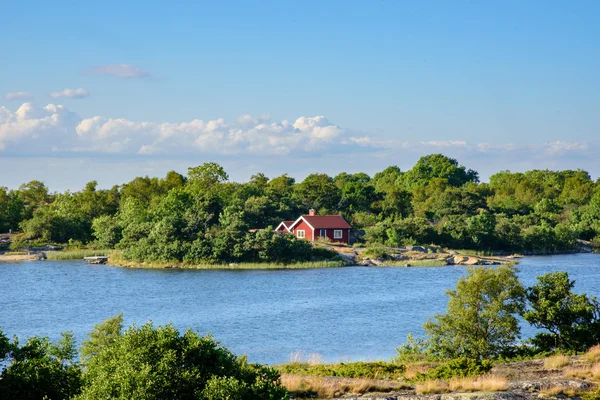 Lonley red hut — Stock Photo, Image