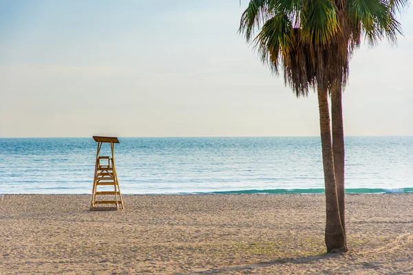 Praia de Marbella em luz da noite Imagens De Bancos De Imagens