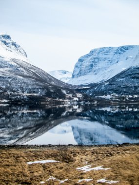 İlkbaharda Lyngen Alps, Norveç