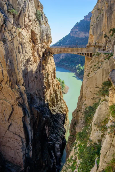 Caminito del Rey bridge — Stock Photo, Image