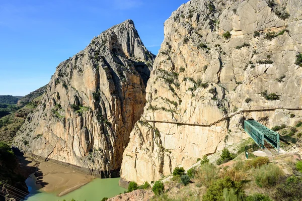 Caminito del Rey canyon entrance — Stock Photo, Image