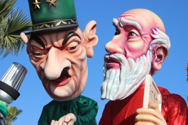 Charles de Gaulle ve Musa - Nice Karnavalı